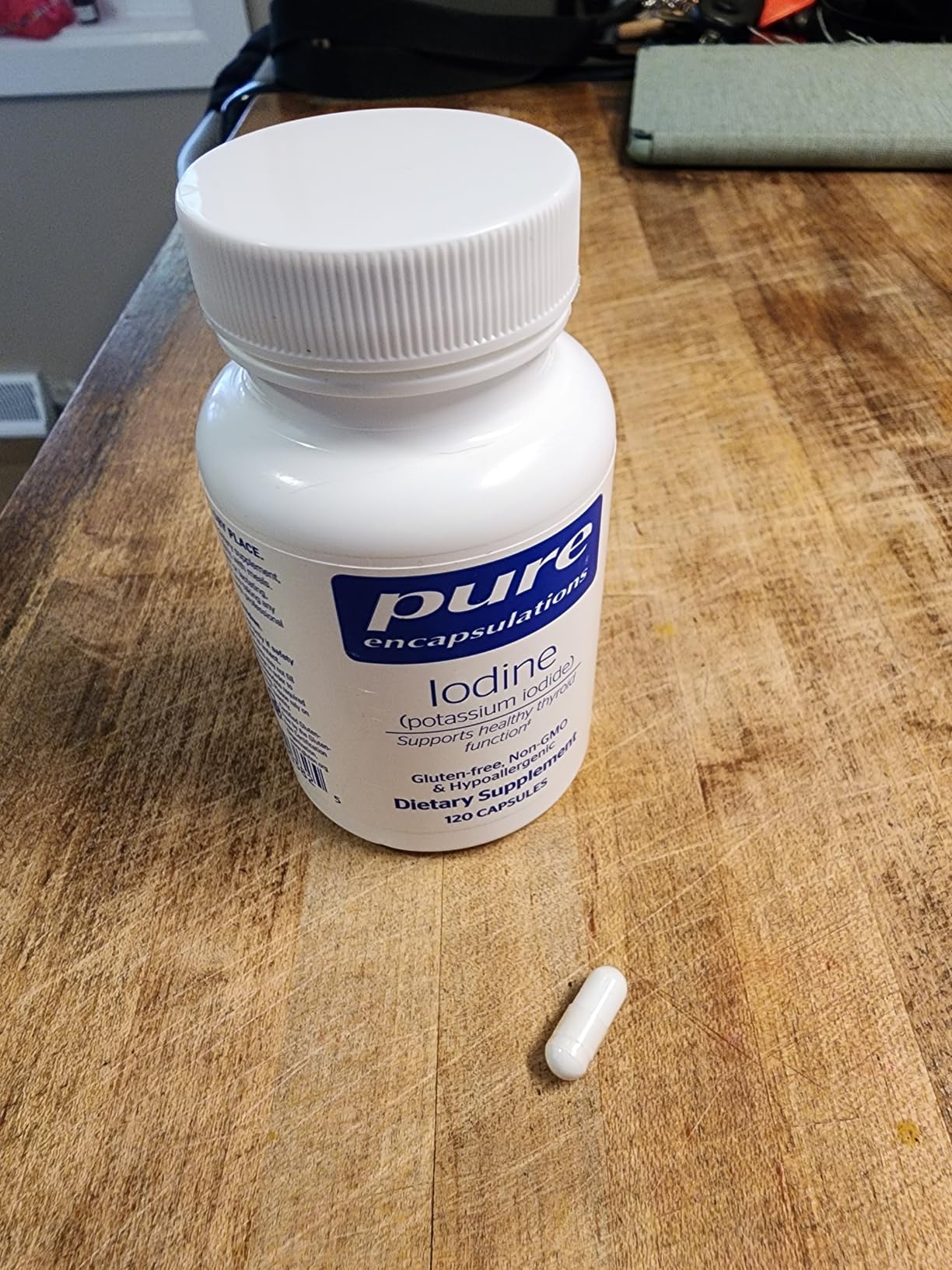Pure Encapsulations Iodine, 120 Capsules | Supplement to Support The Thyroid and Help Maintain Healthy Cellular Metabolism*, with Premium Potassium Iodide customer photo 2