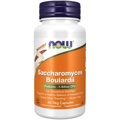 NOW Supplements, Saccharomyces Boulardii, 5 Billion CFU Probiotic, 60 Veg Capsules customer photo 1