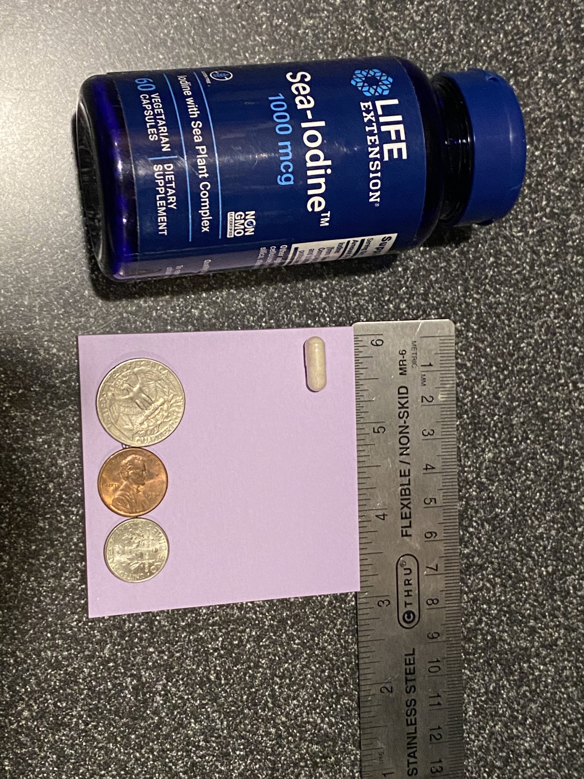 Life Extension Sea-Iodine, kelp and bladderwrack-derived Iodine, Supports Healthy Levels of This Essential Nutrient for Thyroid Health and Beyond, Non-GMO, Gluten-Free, Vegetarian, 60 Capsules customer photo 1