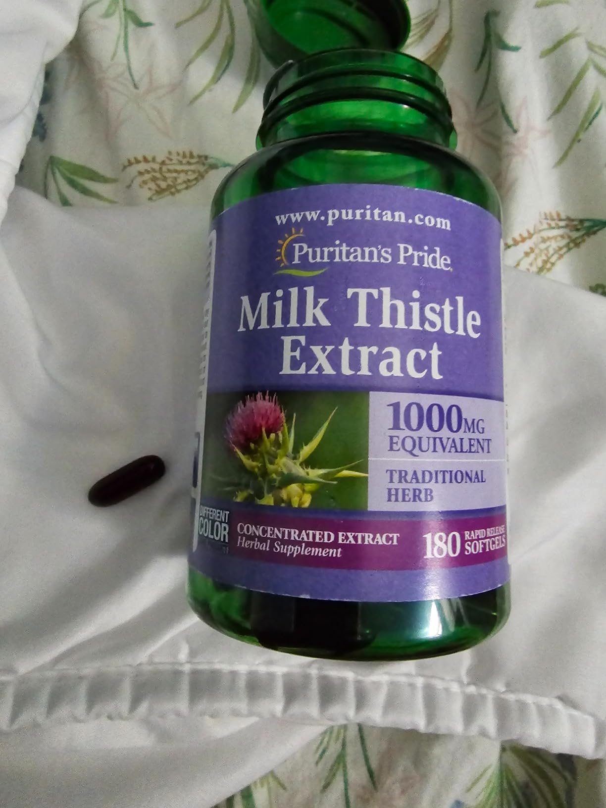 Puritan's Pride Milk Thistle Silymarin 4:1 Concentration Extract 250mg customer photo 2