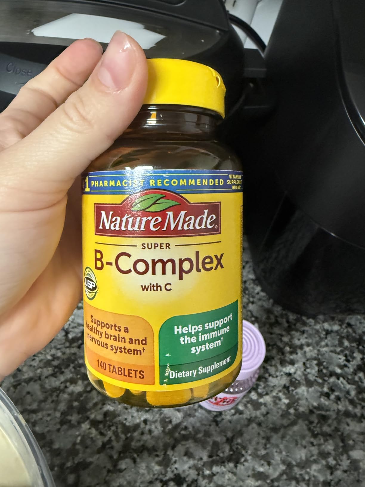 Nature Made Super B Complex with Vitamin C & Folic Acid, 360 Tablets | B Complex Vitamins for Women and Men, Dietary Supplement for Immune Support, Gluten Free, 360 Day Supply customer photo 2