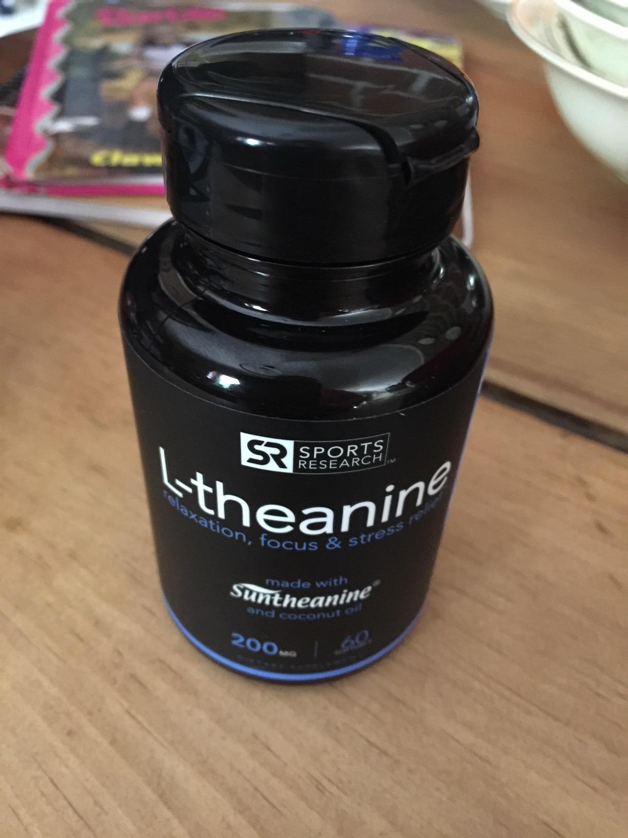 Sports Research Double Strength L-Theanine Supplement - Suntheanine Softgels for Focus, Relaxation & Alertness - Non-Drowsy Support Made with Coconut Oil, Non-GMO & Gluten Free - 200mg, 60 Count customer photo 1