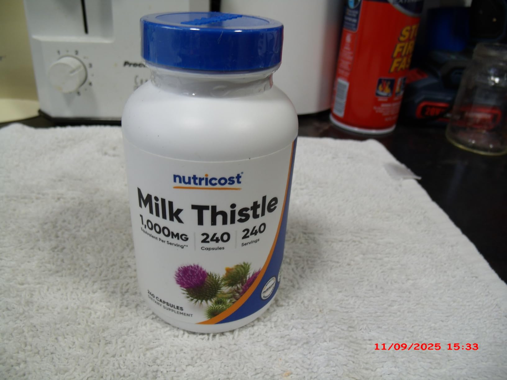 Nutricost Milk Thistle Extract 240 Capsules, 240 Servings, Gluten Free | Vegan, GMO-Free customer photo 2