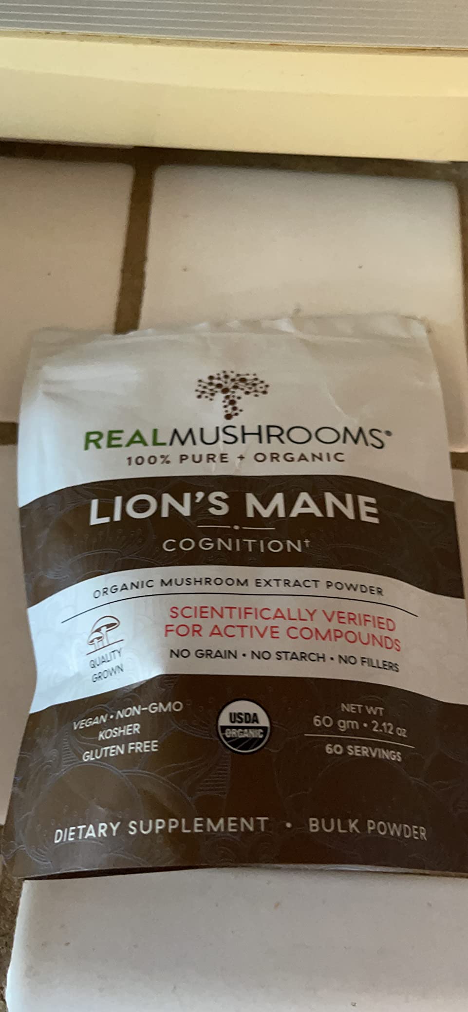 Real Mushrooms Lion's Mane Extract Powder, Organic Adaptogen, 60 Servings | Organic Lion's Mane Extract for Wellness, Focus, Clarity Support, Vegan Non-GMO Powder, Daily Use, Verified Beta Glucans customer photo 1