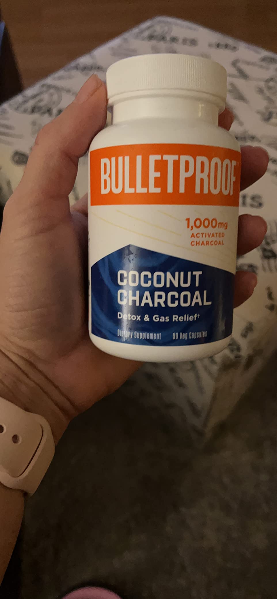 Bulletproof Coconut Charcoal Detox and Gas Relief Capsules, 90 Count | Sourced from 100% Coconut Shells, Activated Charcoal for Bloating Support customer photo 1