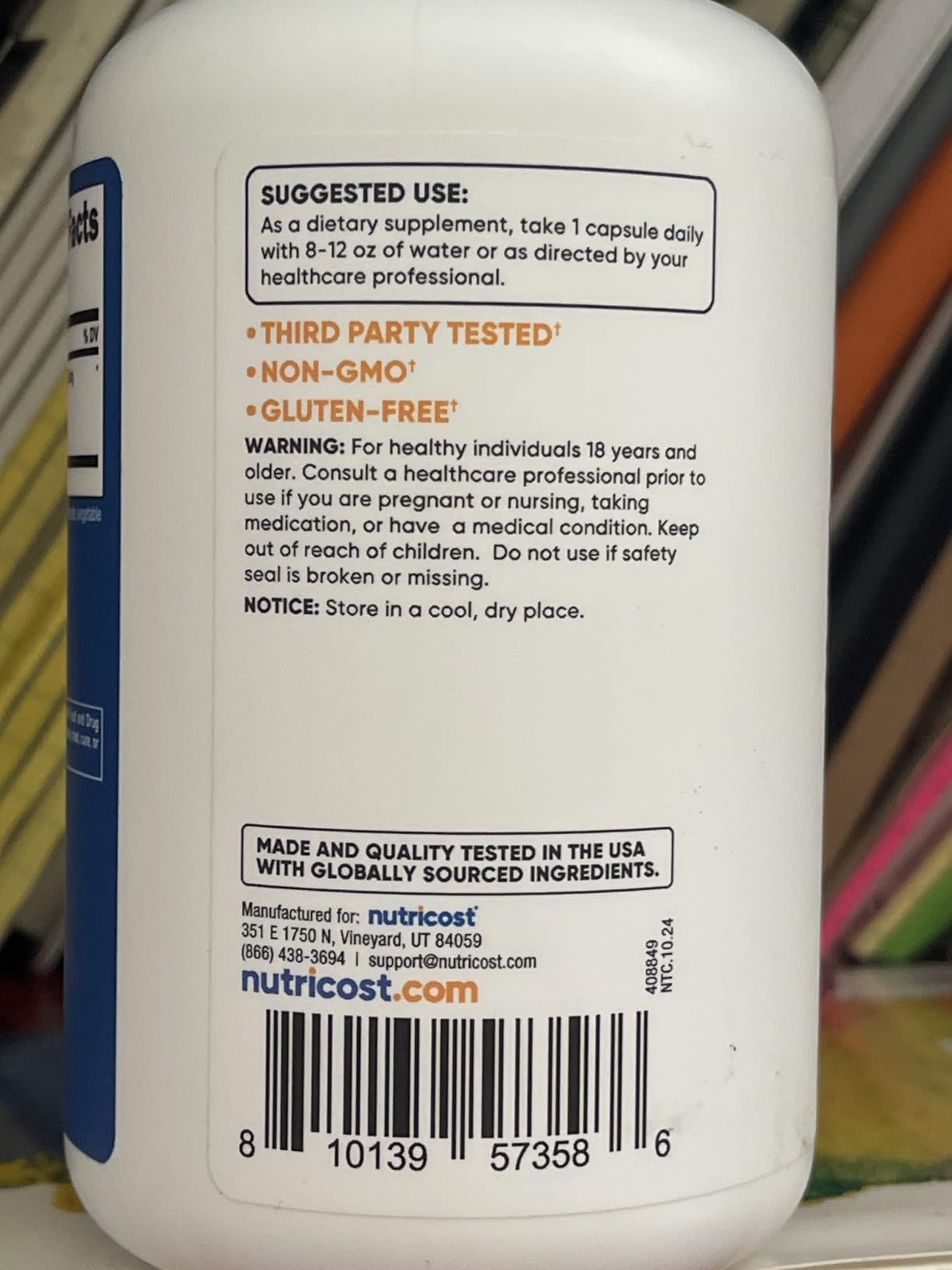 Nutricost Ginger Root Extract 240 Capsules for 240 Servings Per Bottle | Gluten Free, GMO-Free customer photo 2