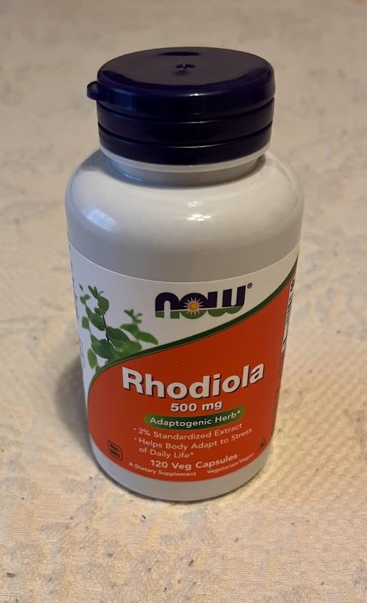 NOW Supplements, Rhodiola 500 mg, Helps Body Adapt to Stress of Daily Life, Adaptogenic Herb, 120 Veg Capsules customer photo 1