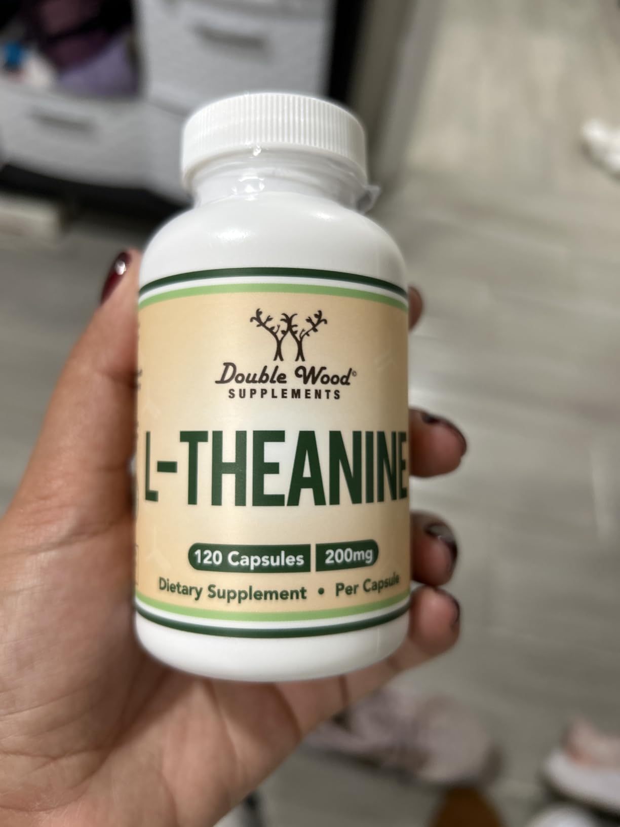 L-Theanine 200mg, Calm Focus + Relaxation Without Drowsiness, 120 Capsules, Non-Sedating, Non-GMO customer photo 1