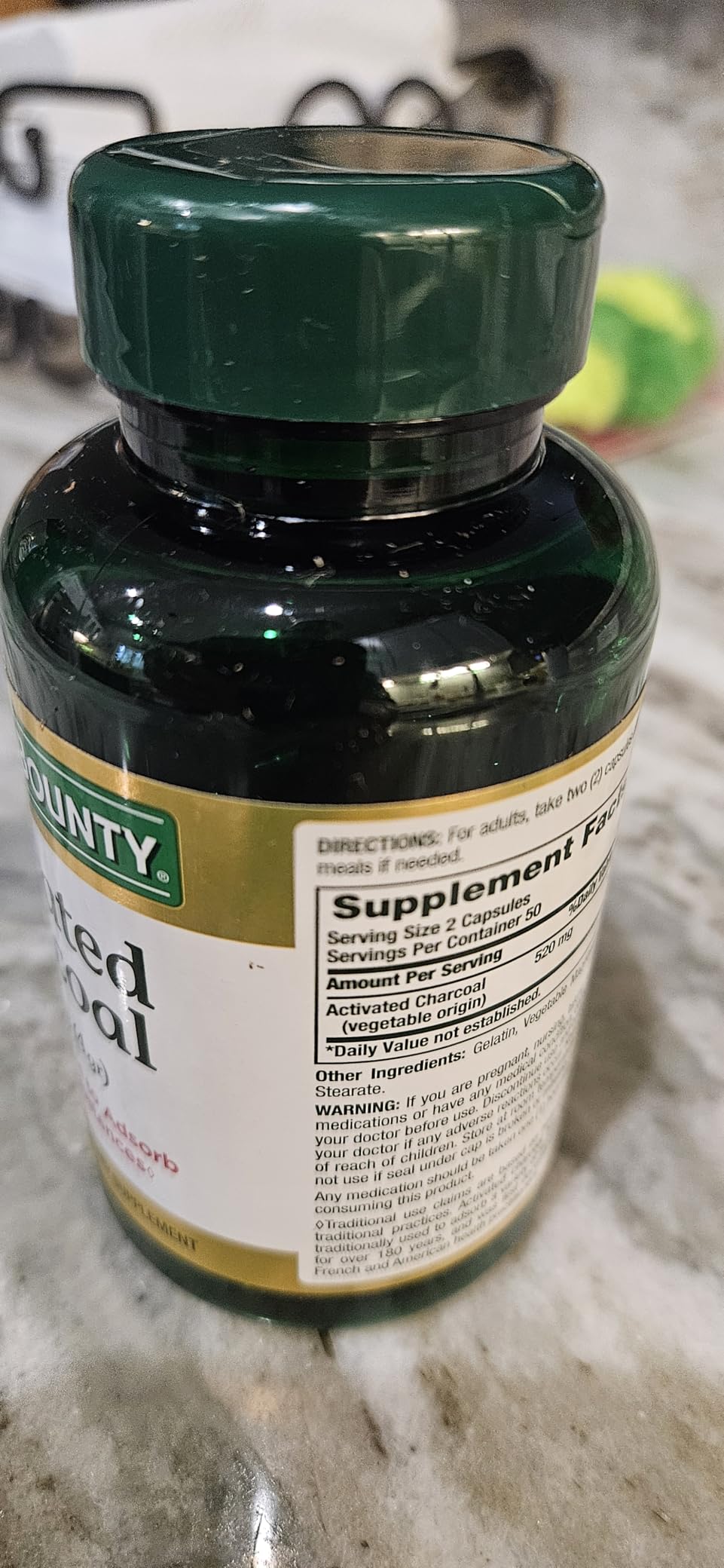 Nature's Bounty Activated Charcoal 260 mg, 100 Capsules customer photo 1