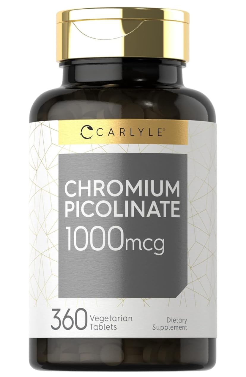 Carlyle Chromium Picolinate Supplement | 1000mcg | 360 Tablets | Vegetarian, Non-GMO, Gluten Free Formula customer photo 1