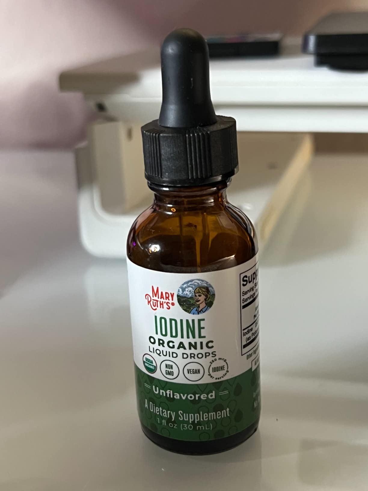 MaryRuth's Organic Iodine Liquid Drops, Potassium Iodide, 15 Month Supply | 450 Servings, Thyroid Health, USDA Organic, Non-GMO, Gluten Free customer photo 1