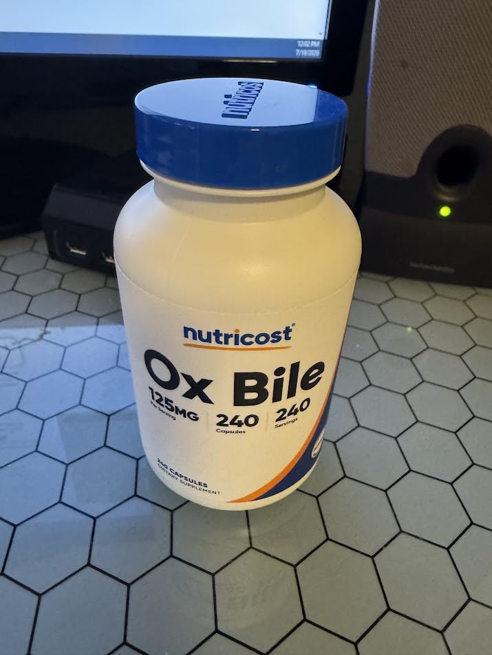 Nutricost Ox Bile Capsules 125mg, 240 Capsules - Non-GMO customer photo 2