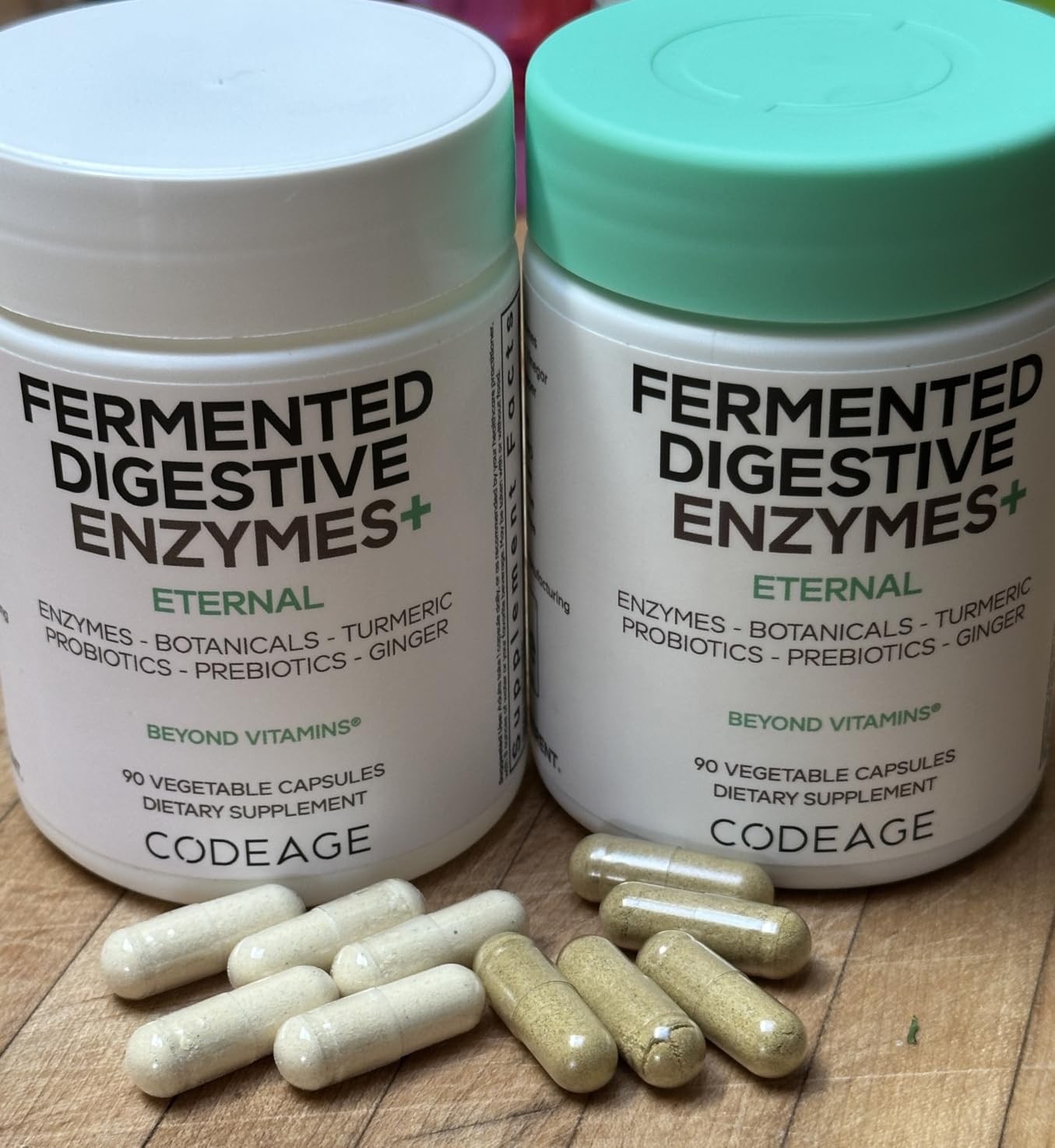Codeage Fermented Digestive Enzymes, 14 Enzymes, Probiotics, 90 Capsules | 14 fermented digestive enzymes, probiotics, prebiotics, fermented botanicals. Plant-based. One capsule per day. customer photo 1