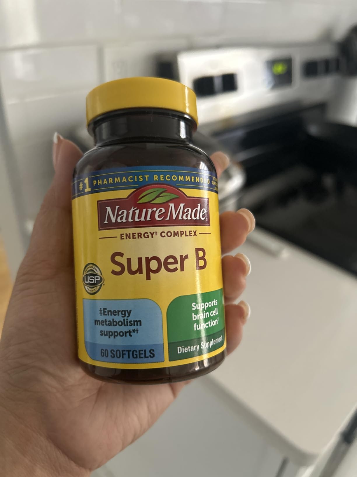 Super B Complex Vitamins for Women and Men, 160 Softgels | Energy Metabolism Support Supplement for Men and Women, Super Vitamin B Complex, Gluten Free, 160 Day Supply customer photo 2