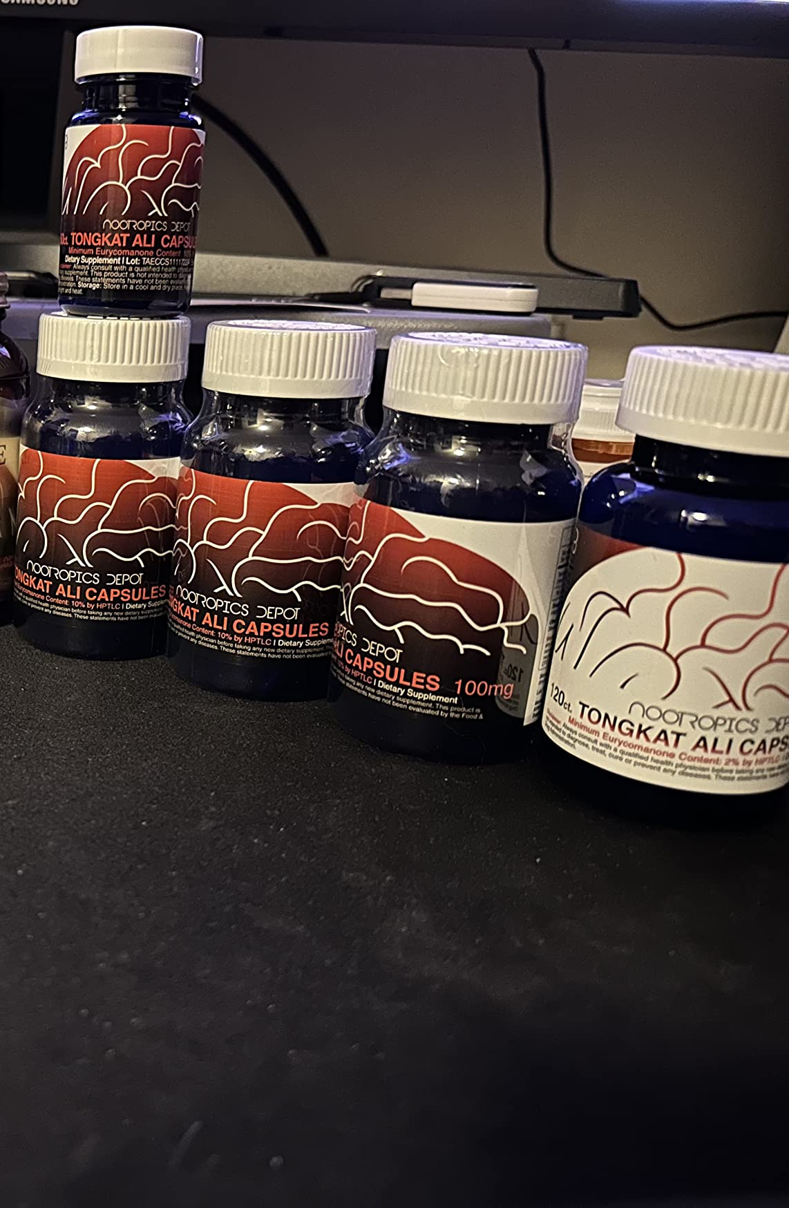 Nootropics Depot Tongkat Ali Extract Capsules | 200mg | 60 Count | 2% Eurycomanone By HPTLC | Eurycoma longifolia Root Extract customer photo 1