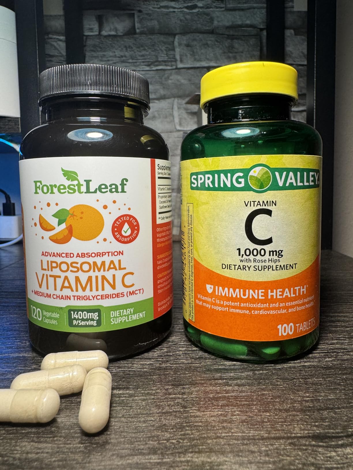 ForestLeaf Liposomal Vitamin C 1400mg Capsules | High Dose Vitamin C Liposomal Supplement w Coconut Oil Fatty Acids | Fast Absorption | Immune Support, Antioxidant, Collagen Production | 120 Vegan Cap customer photo 1