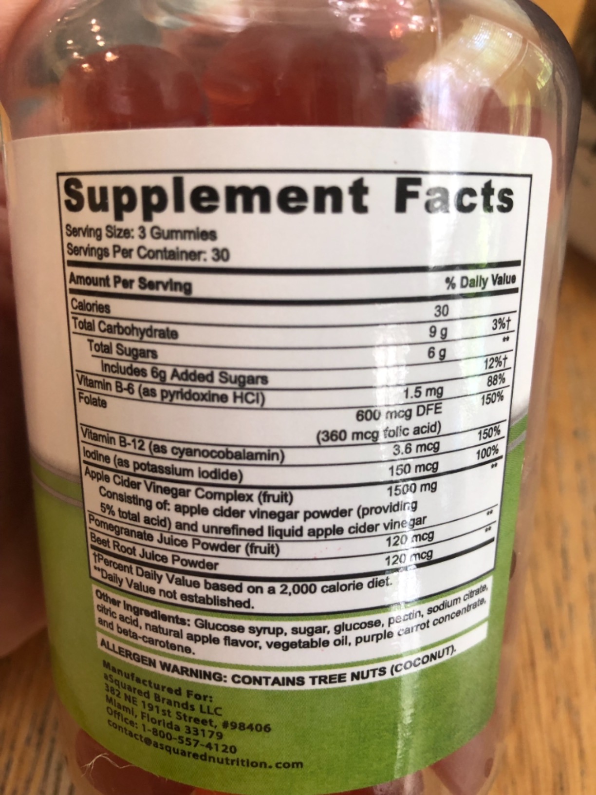 Apple Cider Vinegar Gummies - 1500mg/Serving - ACV Supplement with Mother | ACV with Vitamin B6 & B12, Folic Acid - Vegan Gummy Alternative to Capsules, Pills, Tablets & Drink - 90 Gummies customer photo 2