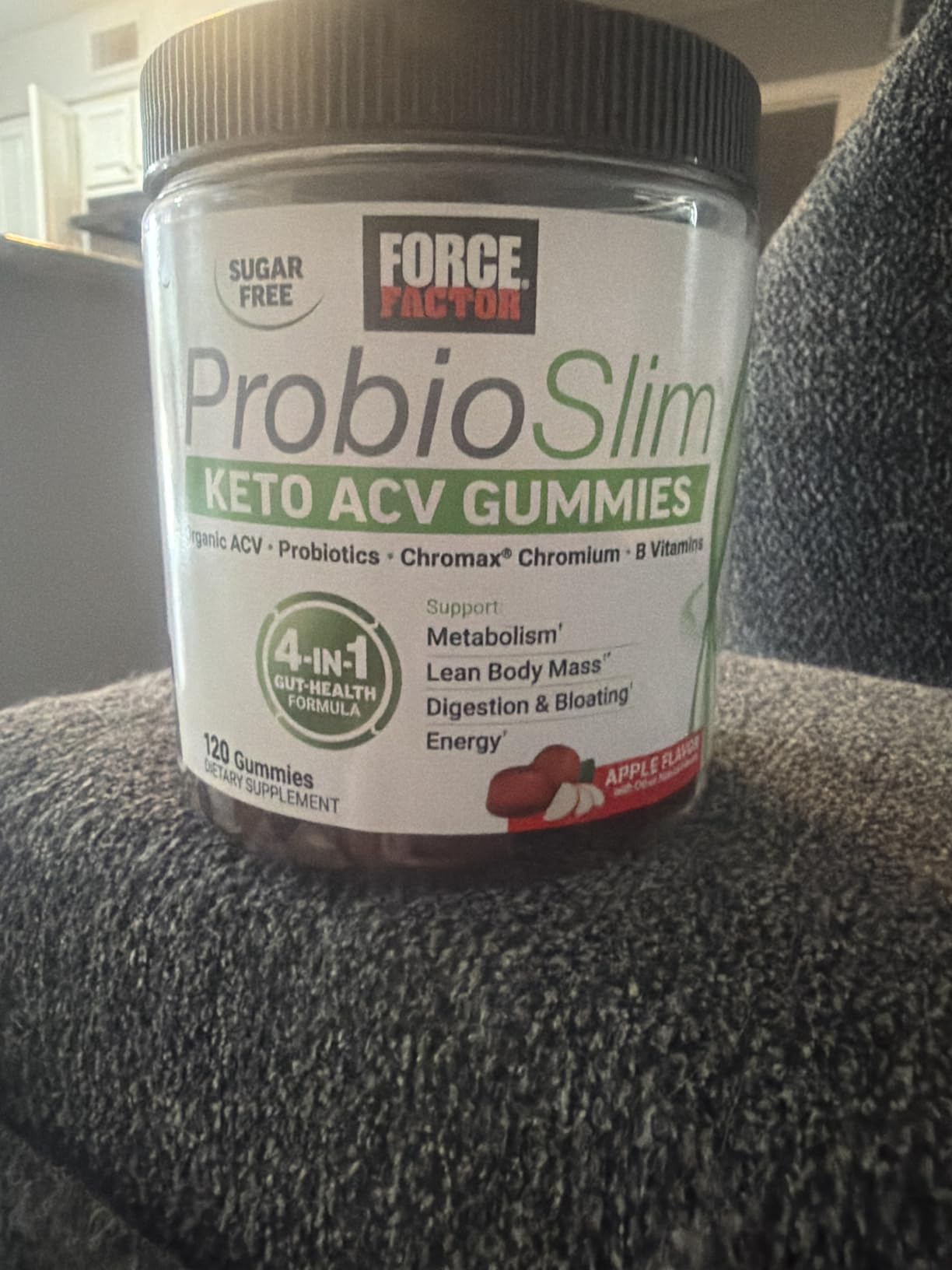 Force Factor ProbioSlim Apple Cider Vinegar Gummies | Keto ACV Gummies with Probiotics & Prebiotics to Support Digestion & Metabolism, Organic, Apple Flavor, 120 Gummies customer photo 2