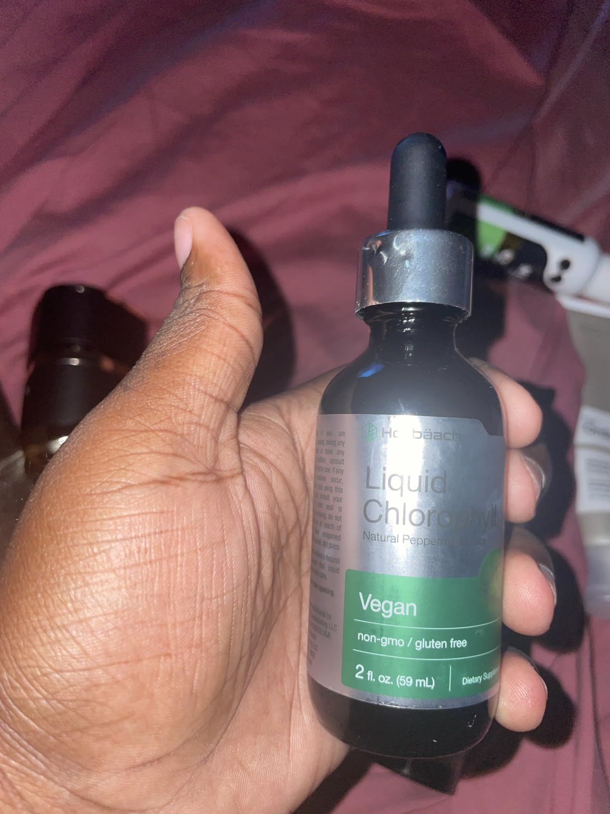 Horbach Liquid Chlorophyll Drops | 2 fl oz | Natural Peppermint Flavor | Vegan, Non-GMO & Gluten Free Formula customer photo 2