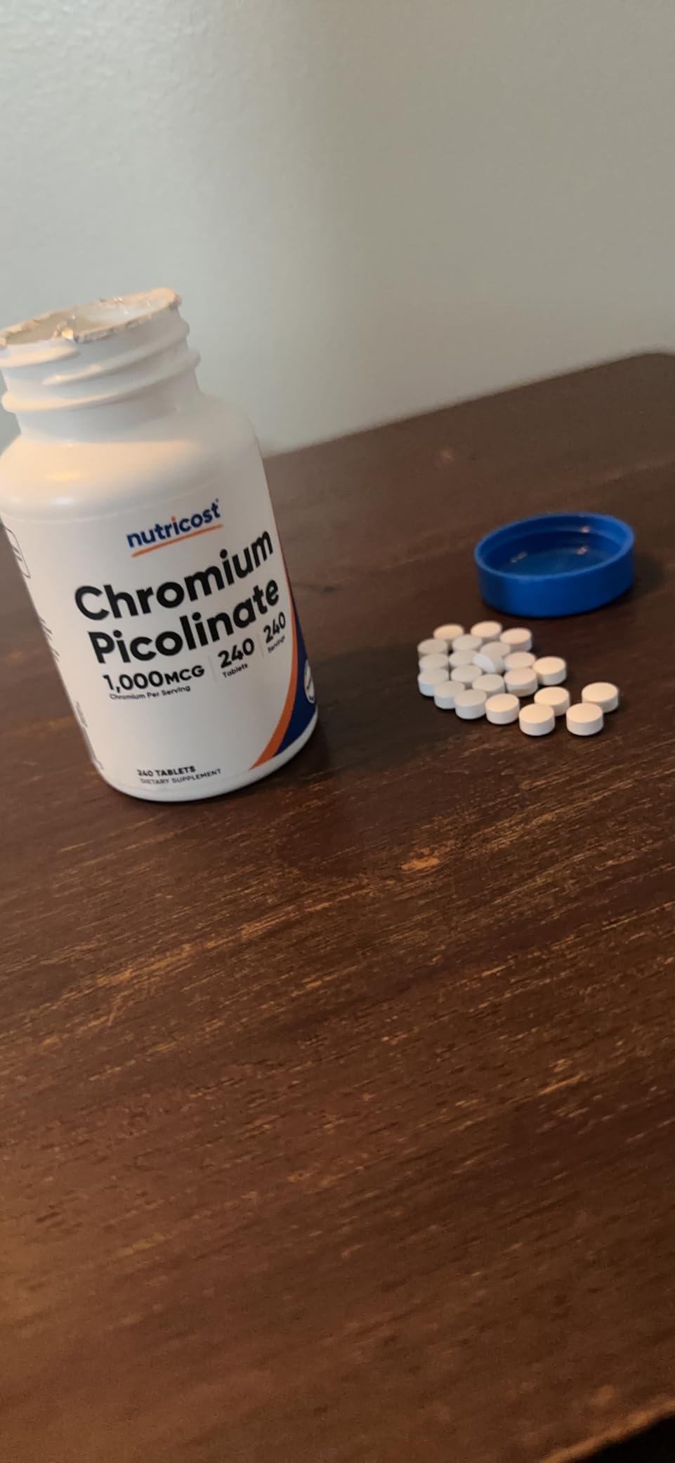 Nutricost Chromium (1000mcg) 240 Tablets - Gluten Free, GMO-Free customer photo 1