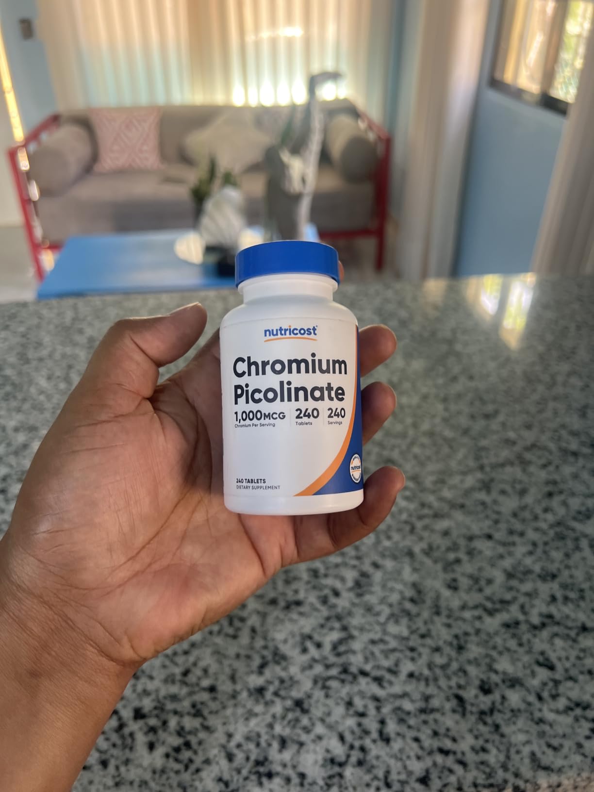 Nutricost Chromium (1000mcg) 240 Tablets - Gluten Free, GMO-Free customer photo 2