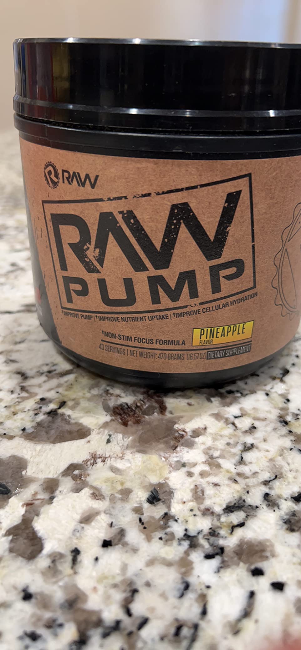RAW Pump Stim Free Pre Workout (Watermelon) - Non-Stimulant Pre Workout Supplement Powder Nitric Oxide Booster - Pre Workout Supplements Drink for During Workout - 40 Servings customer photo 2