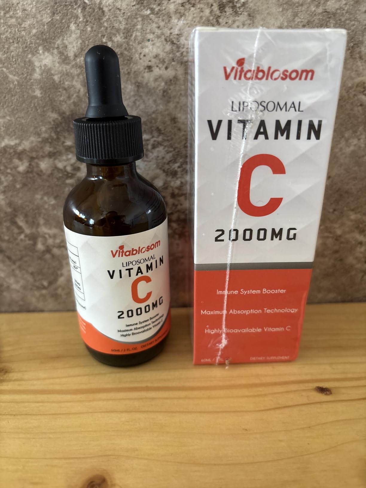 Vitablosom Liposomal Vitamin C 2000mg Liquid for Adults, High Absorption VIT C, Maximize Vitamin C, Immune System & Antioxidant Support, 60ML (2 Bottle) customer photo 1