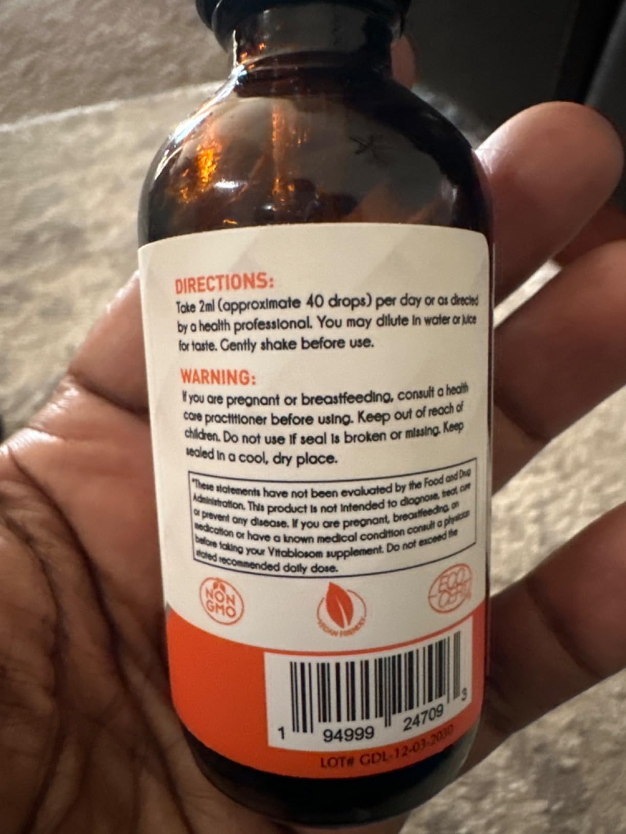 Vitablosom Liposomal Vitamin C 2000mg Liquid for Adults, High Absorption VIT C, Maximize Vitamin C, Immune System & Antioxidant Support, 60ML (2 Bottle) customer photo 2