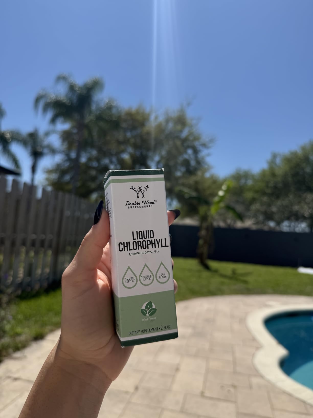 Liquid Chlorophyll Drops, Gut Health + Clear Skin, Peppermint Flavored, 2oz | Supports Digestion, Immunity, Detoxification + Clear Skin, Mulberry-Derived Chlorophyll, Mixes Clean, Nearly Tasteless, Vegan customer photo 2
