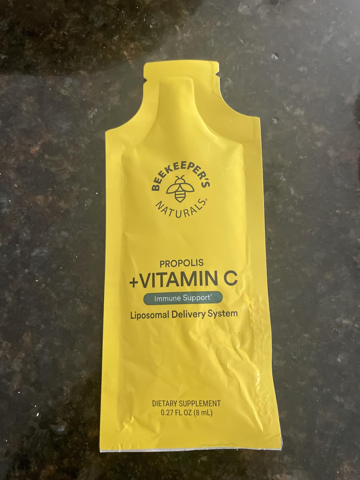 Beekeeper's Naturals Liposomal Vitamin C (1000mg) + Propolis Packets, 12 Ct | Propolis & Honey, Supercharged Immune Support, Increased Bioavailability for Max Absorption customer photo 2