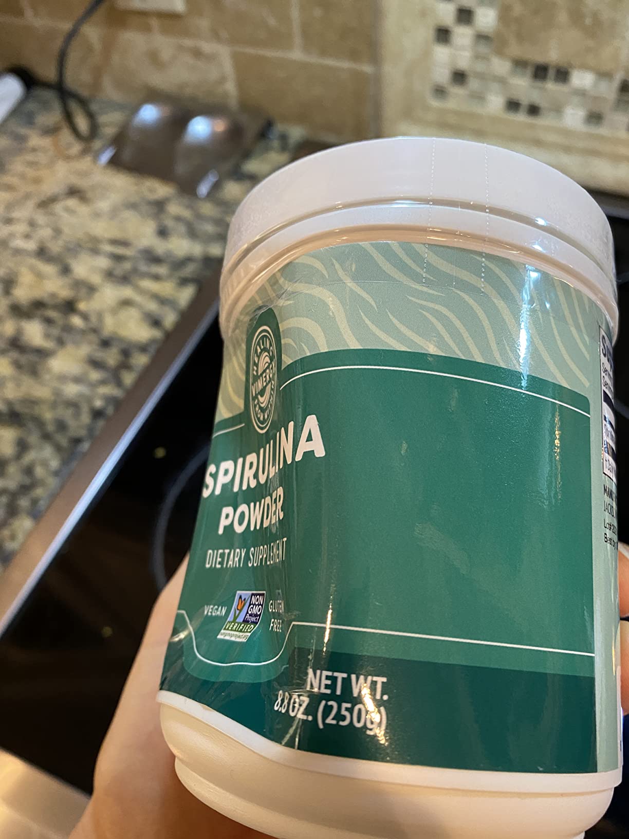 Vimergy Spirulina Powder - Concentrated Plant Protein Supports Immune Health & Cardiovascular Function - Vegan, Kosher, Gluten-Free - 135g | Daily NutriDense Superfood customer photo 2