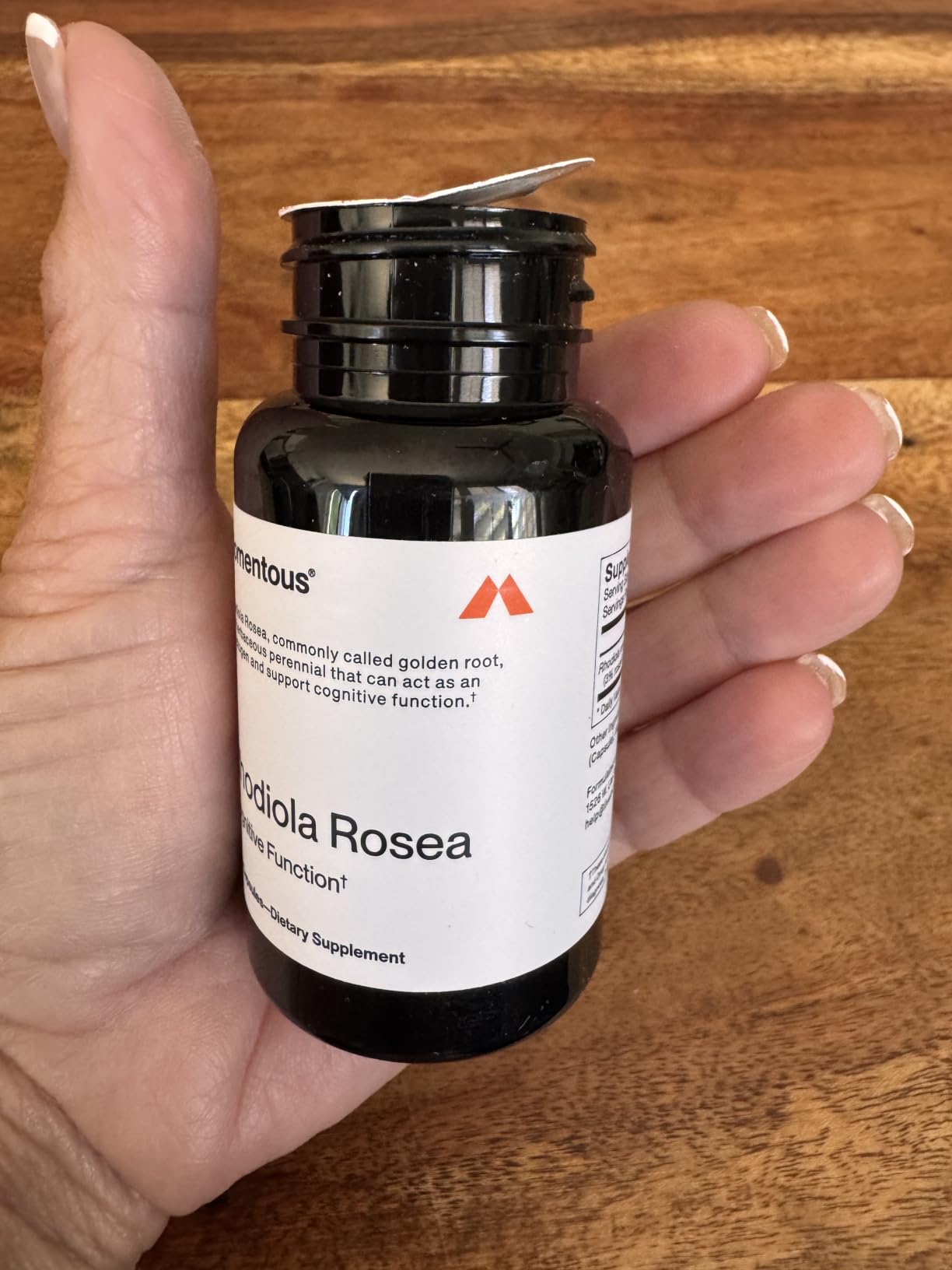 Rhodiola Rosea Root Extract Supplement, 100mg per Serving | Supports Cognition, Stress Relief, & Reduced Fatigue, NSF Certified for Sport, Vegan, Non-GMO, & Gluten-Free (60 Servings) customer photo 2