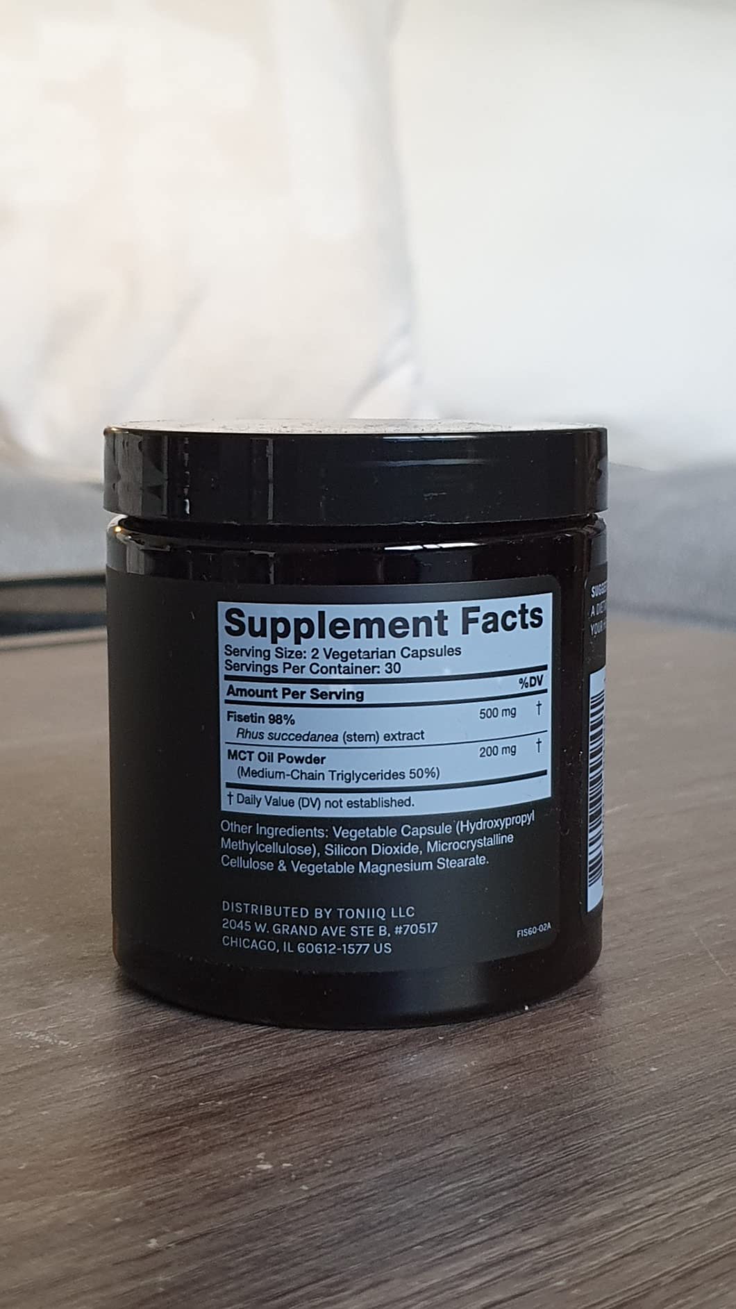 Toniiq Ultra High Purity Fisetin 500mg-98%+ Highly Purified & Bioavailable | Fisetin Supplement with MCT Oil for Absorption - Third-Party Tested Senolytic Supplements for Aging Support - 60 Capsules customer photo 1
