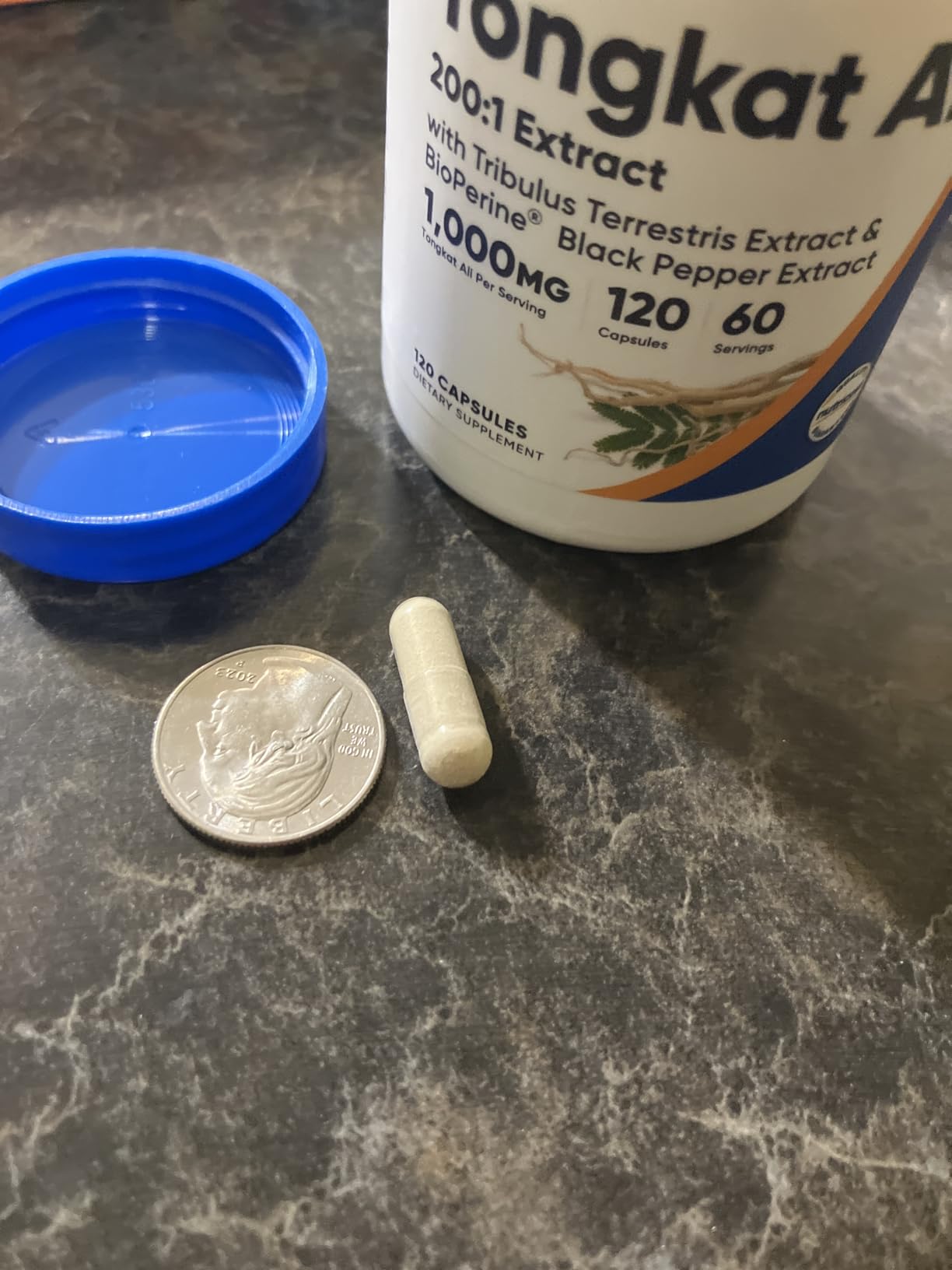 Nutricost Tongkat Ali 1,000mg 120 Capsules, Gluten Free, GMO-Free | With Tribulus Terrestris and BioPerine, Vegetarian Caps, Potent Extract customer photo 2