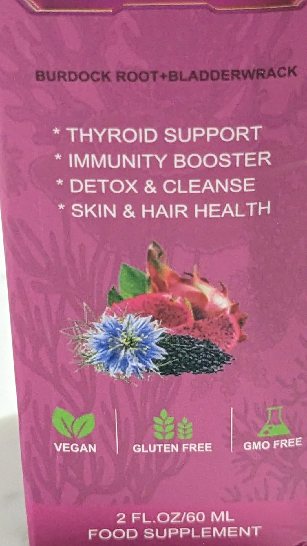 Sea Moss Liquid Drops - Black Seed Oil & Irish Sea Moss Gel with Burdock Root Bladderwrack, Elderberry, Spirulina, Seamoss Supplement for Energy Booster, Digestive Health - 4 Fl Oz, Vegan customer photo 1