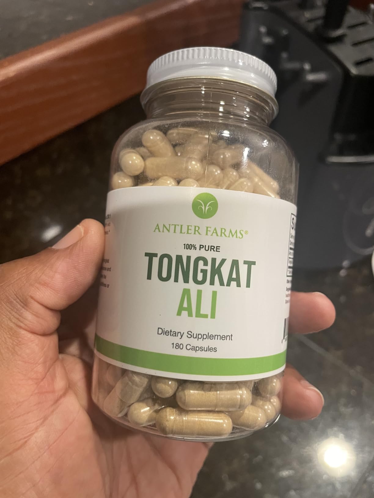 Antler Farms Tongkat Ali Extract 200:1-500mg, 180 Capsules | 100% Pure, Eurycoma Longifolia Slow Grown Aged Roots from Indonesia - Men's Health Support, Vegan, Gluten, Soy and Dairy Free customer photo 1