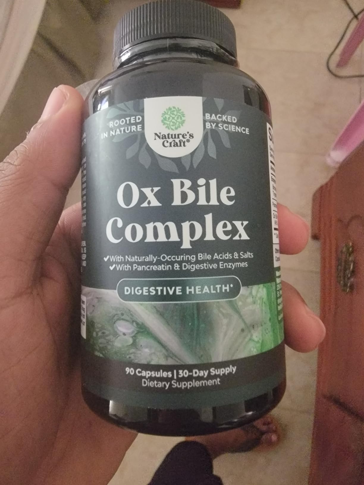 Digestive Enzymes with Ox Bile - Ox Bile Supplements for No Gallbladder with Trypsin, Papain & Bromelain Enzyme for Pancrease Cleanse & Detox - Pancreatin Digestion Enzymes for Women & Men - 90 Ct customer photo 2