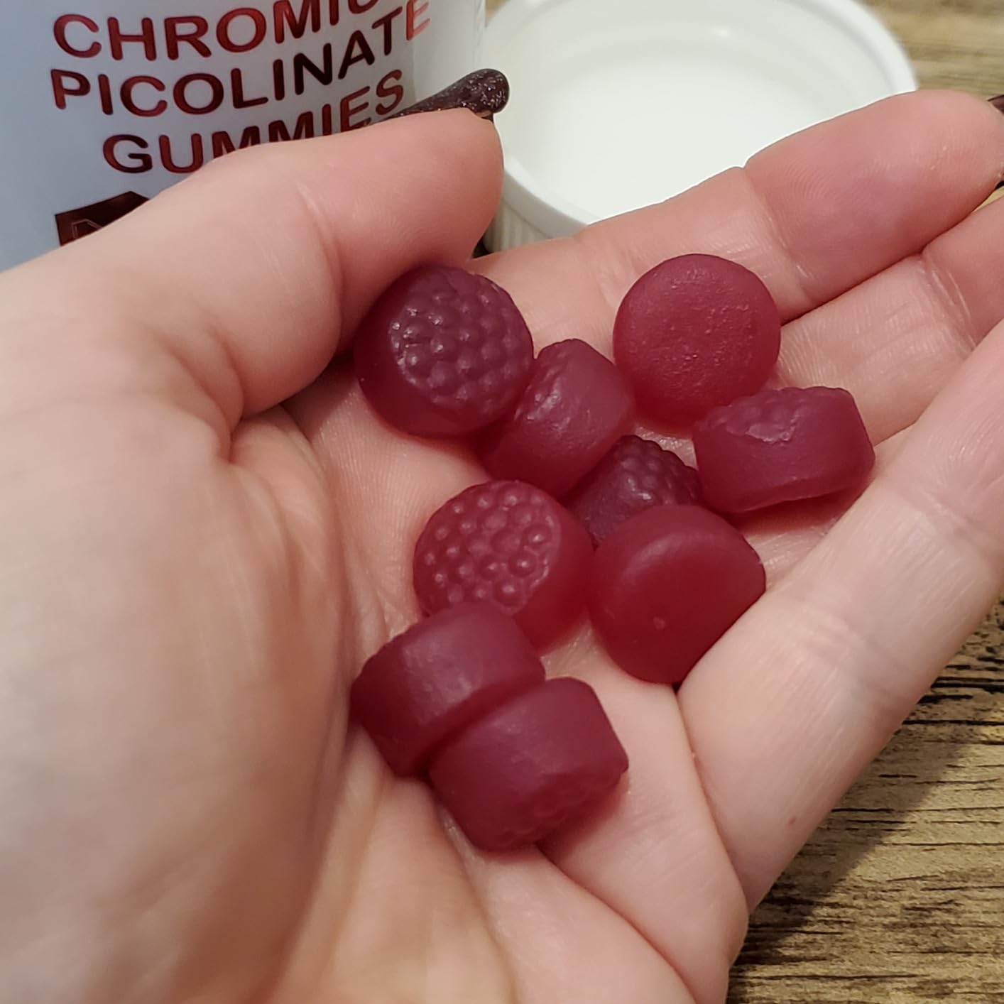 Vitamatic Chromium Picolinate 1000 mcg - 90 Gummies - High Potency Chromium - Raspberry Flavor customer photo 2