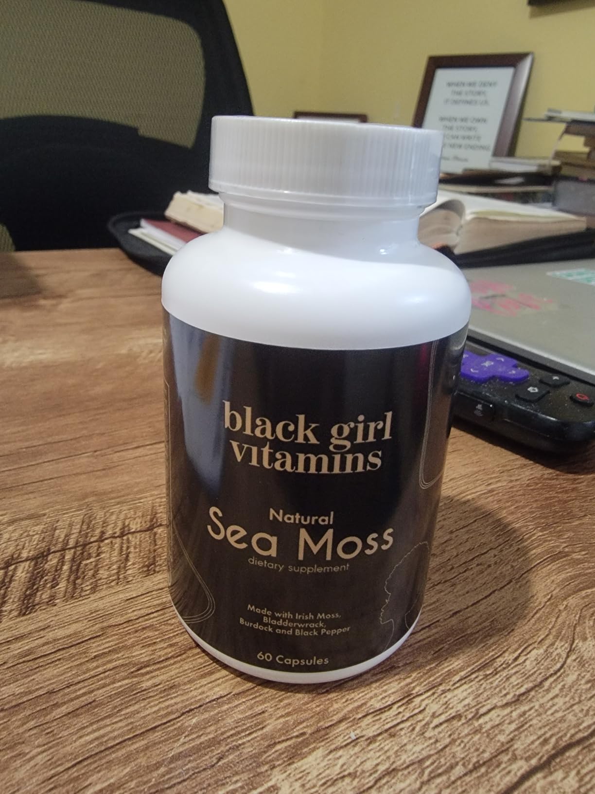 Black Girl Vitamins Organic Sea Moss Capsules - 92 Minerals Superfood Supplement | Vegan Sea Moss Pills for Thyroid, Digestive & Immune Support | Black-Owned, Non-GMO customer photo 1
