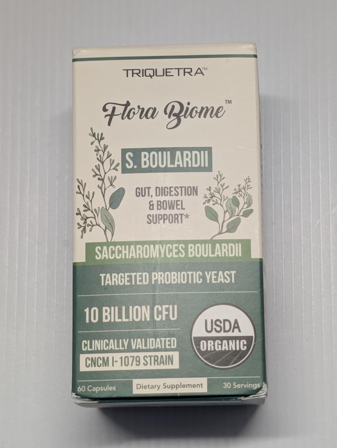 Organic Saccharomyces Boulardii - 10 Billion CFU - Clinically Validated CNCM I-1079 Probiotic Strain - 60 Count customer photo 1