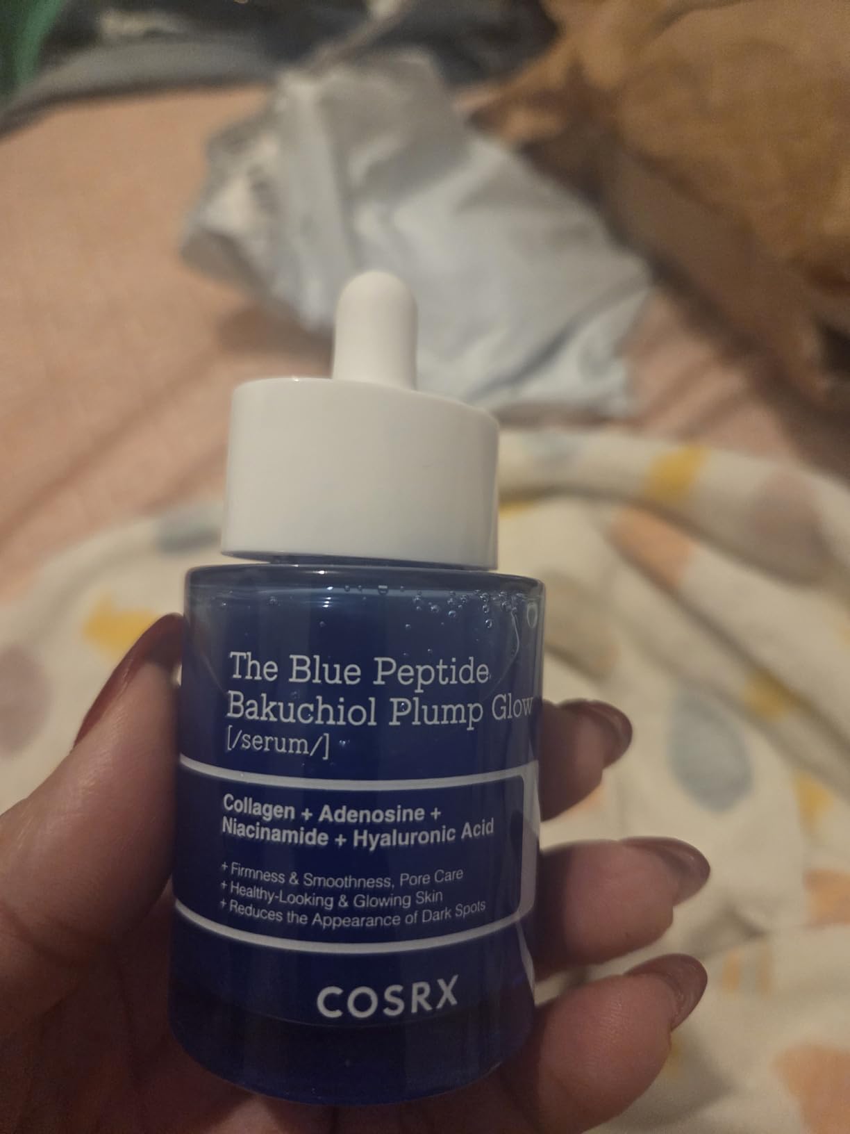 COSRX The Blue Copper Peptide Bakuchiol Serum, Glow & Plumping, 1.69 Fl Oz | GHK-Cu 5 Multi Peptide with Collagen, Anti-Aging Serum, Glow & Plump Serum for Skin Hydration & Elasticity, Korean Skin Care customer photo 2