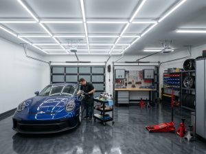 overhead LED garage lighting systems