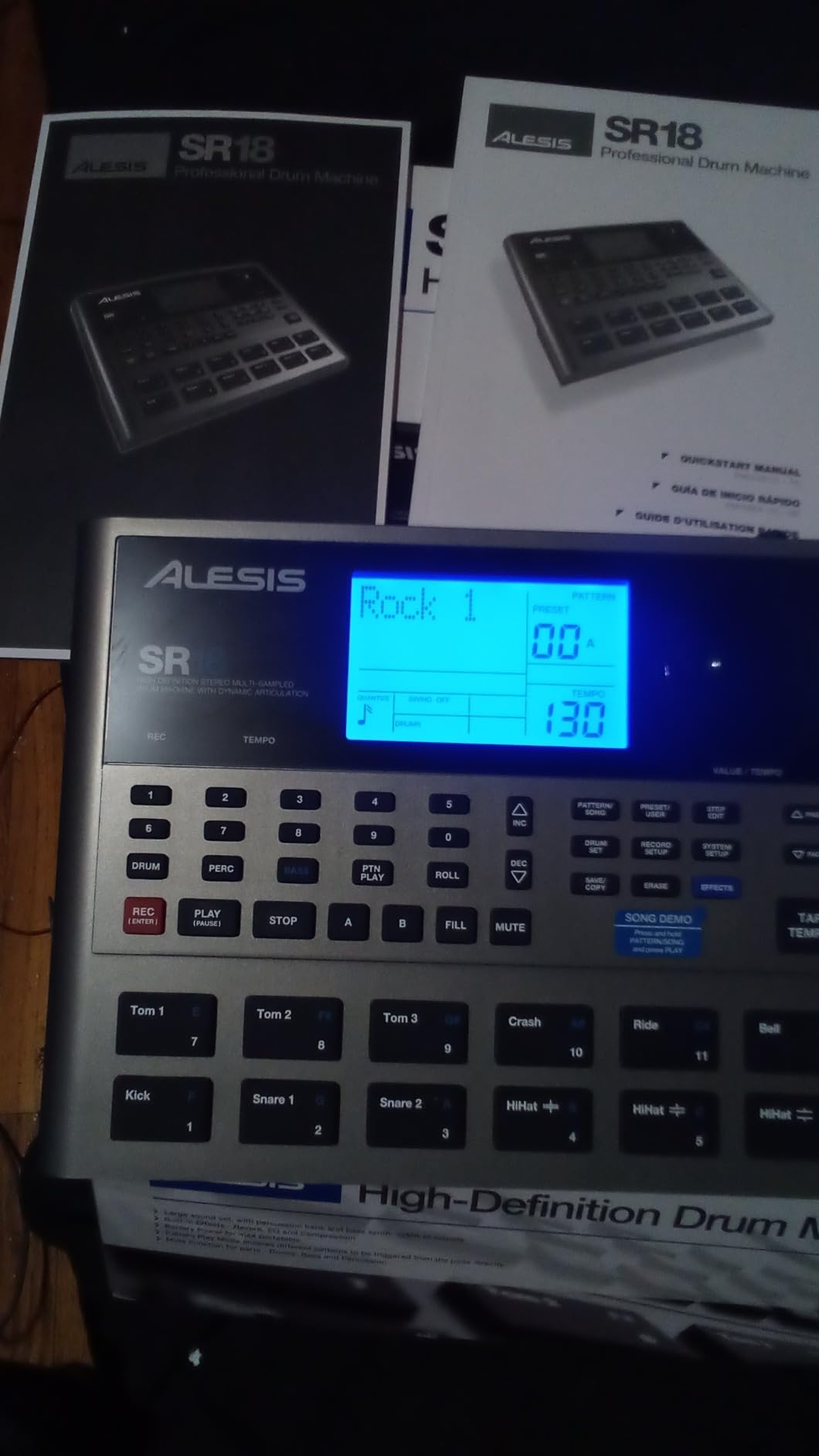 Alesis SR-16 Standalone Drum Machine | 200+ Sounds, 50 Drum Kits, Midi I/O, Stereo Outputs, In-Built Effects and Processors for Songwriters and Live Performers customer photo 2
