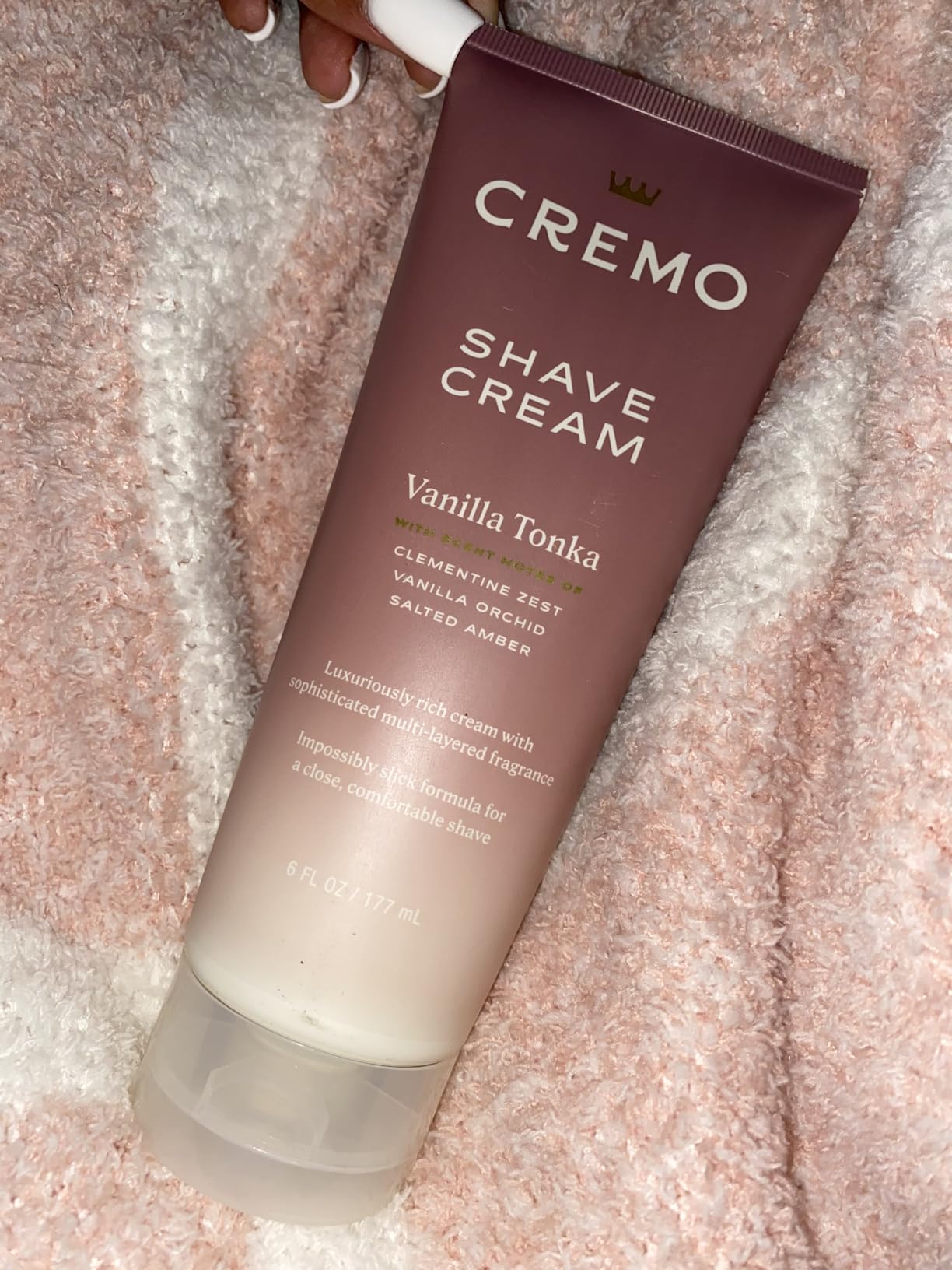 Cremo Shaving Cream for Women, Coconut Mango, 6 Fl Oz | Sensitive skin shave cream for women, Tropical scent, Notes of warm amber, Helps with razor irritation, Moisturizing formula customer photo 2