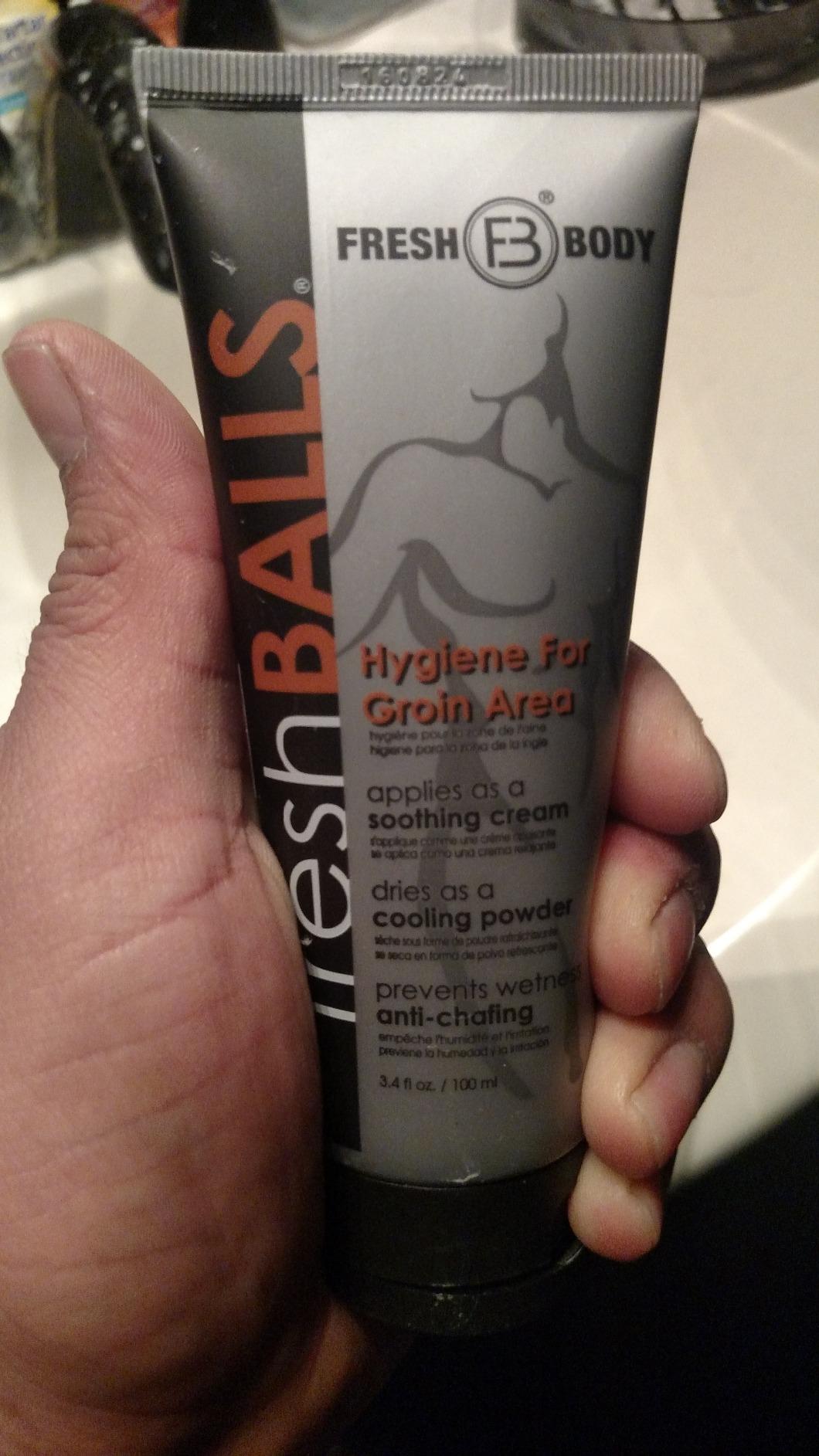 Fresh BALLS Cream - Men's Anti-Chafing Comfort Soothing Lotion to Powder - Ball Deodorant and Hygiene for Groin Area - The Original Anti Friction Cream for Men, 3.4 fl oz customer photo 2