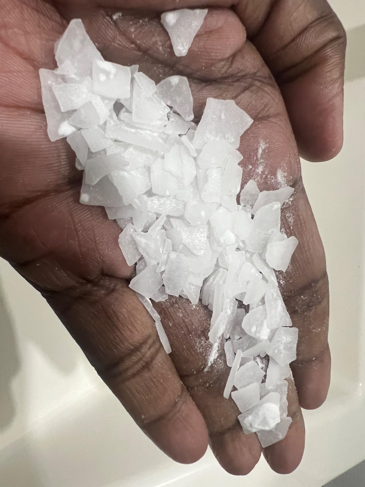 Ancient Minerals Magnesium Bath Flakes Ultra with MSM, Zechstein, 1.65lb | Zechstein magnesium chloride + OptiMSM organic sulfur bath salts. Soothing mineral soak for skin & body. 1.65 lb. customer photo 2