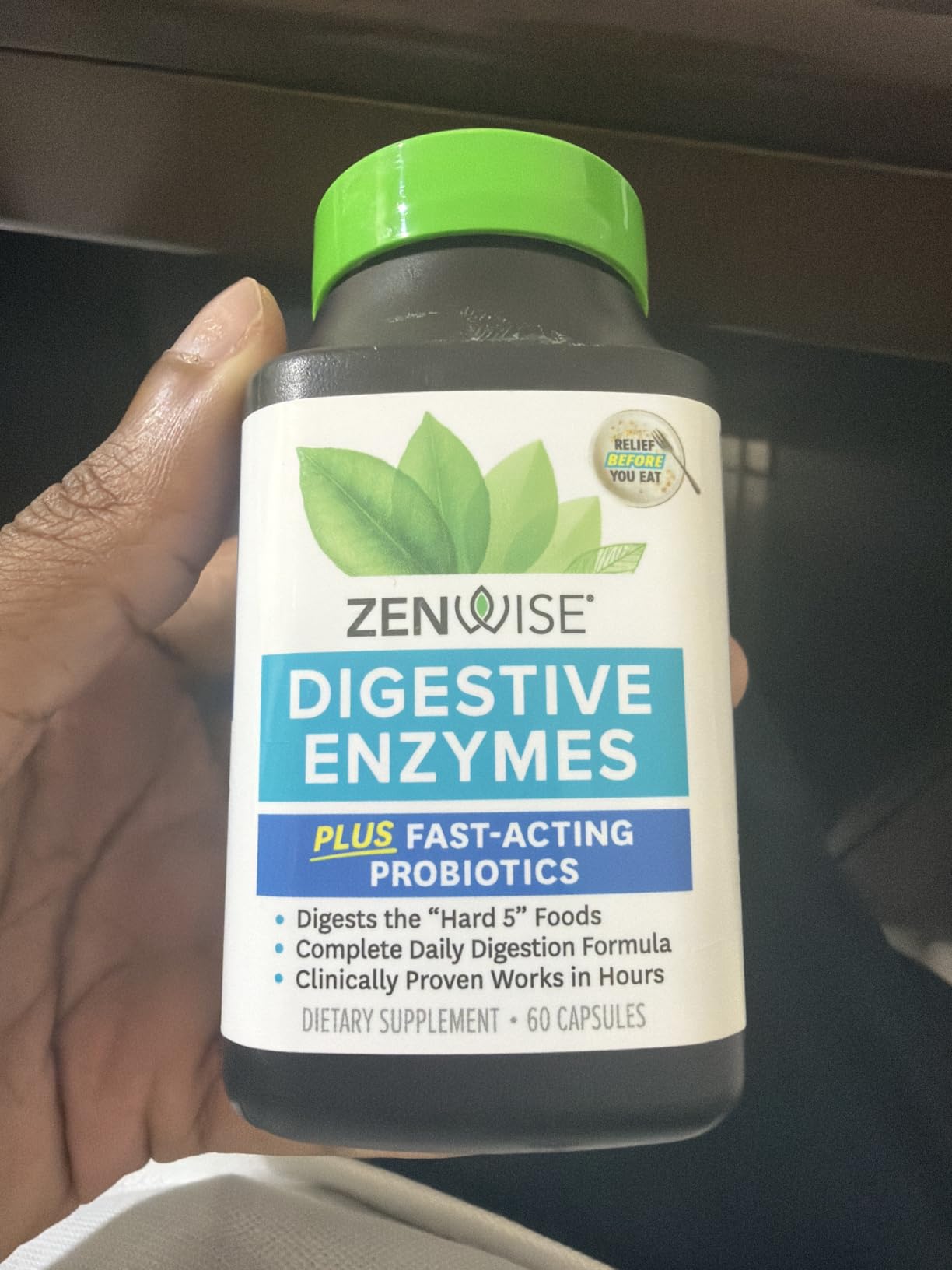 Zenwise Health Digestive Enzymes, Probiotics, for Gut Health Bloat - 180 CT | Multi Enzymes, Probiotics, Bromelain, Papaya, DE111 Probiotics Prebiotics, Gas and Bloating Relief, Vegetarian customer photo 2
