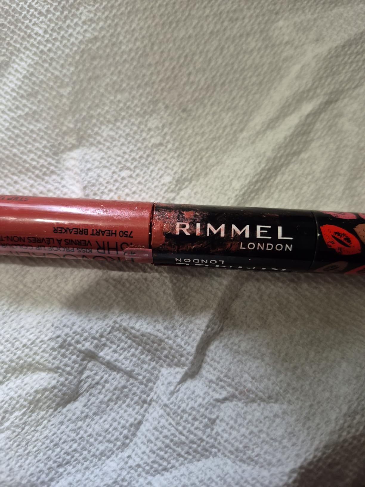 Rimmel London Provocalips 16hr Kiss-Proof Lip Color - Two-Step Liquid Lipstick to Lock in Color and Shine - 005 Just Teasing, .14 fl.oz. customer photo 2