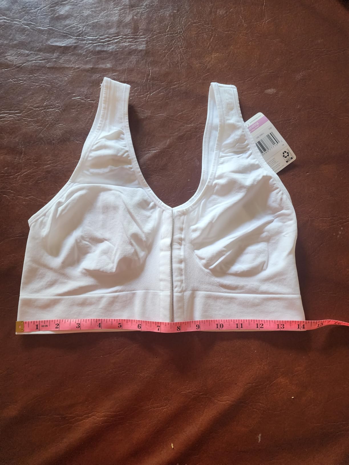 Hanes Women's Wireless Bra, Just My Size Pure Comfort Full-Figure Bras for Women, Front-Close Design (Plus Size, Too) customer photo 1