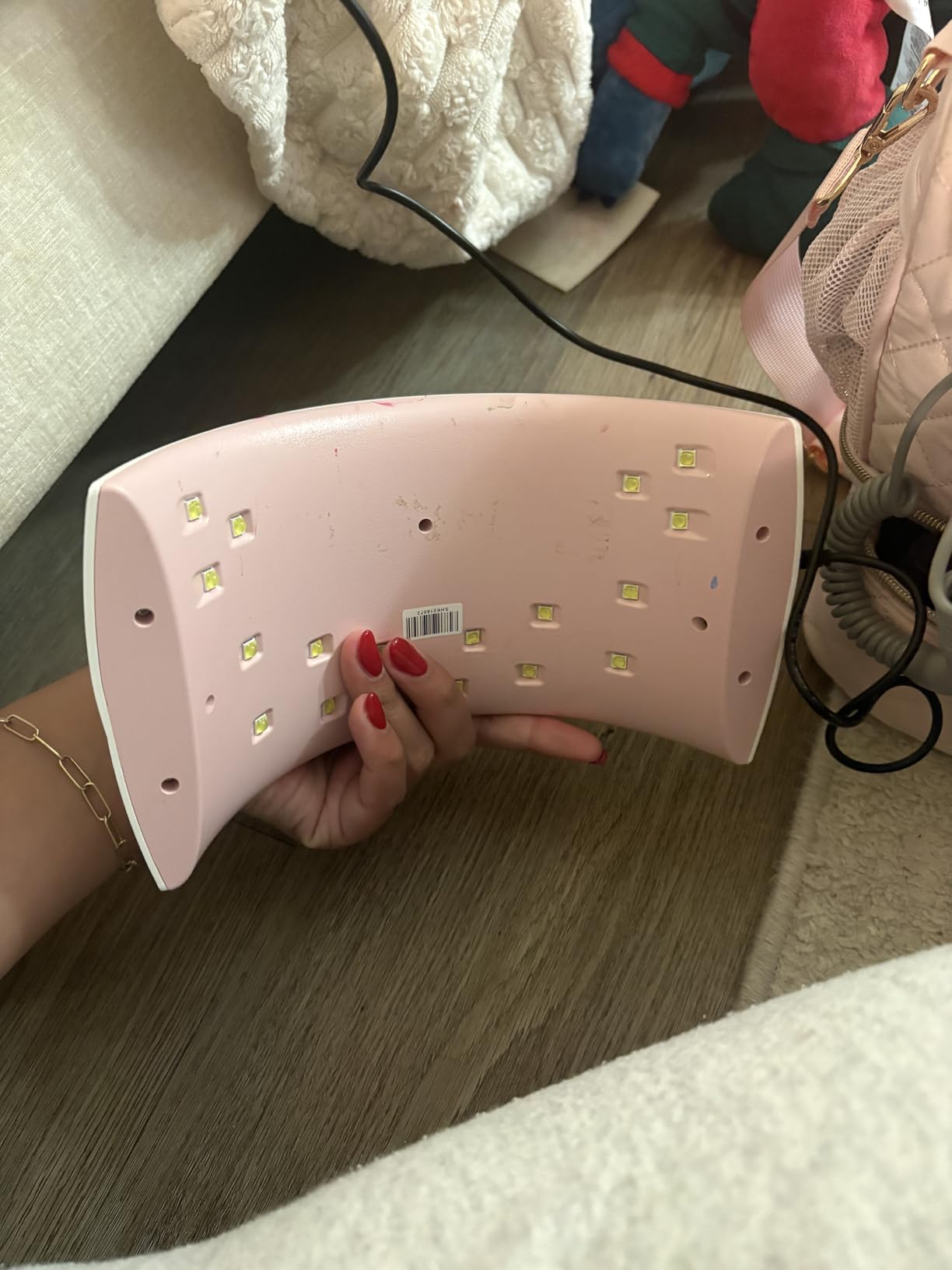 SUNUV UV LED Nail Lamp, UV Light for Gel Nail Polish Dryer SUN9C Pink | Auto Sensor with 2 Times, Portable for Hands & Feet, Fast Curing Lamp for All Gel Polishes, Easy to Use DIY Manicure at Home customer photo 2